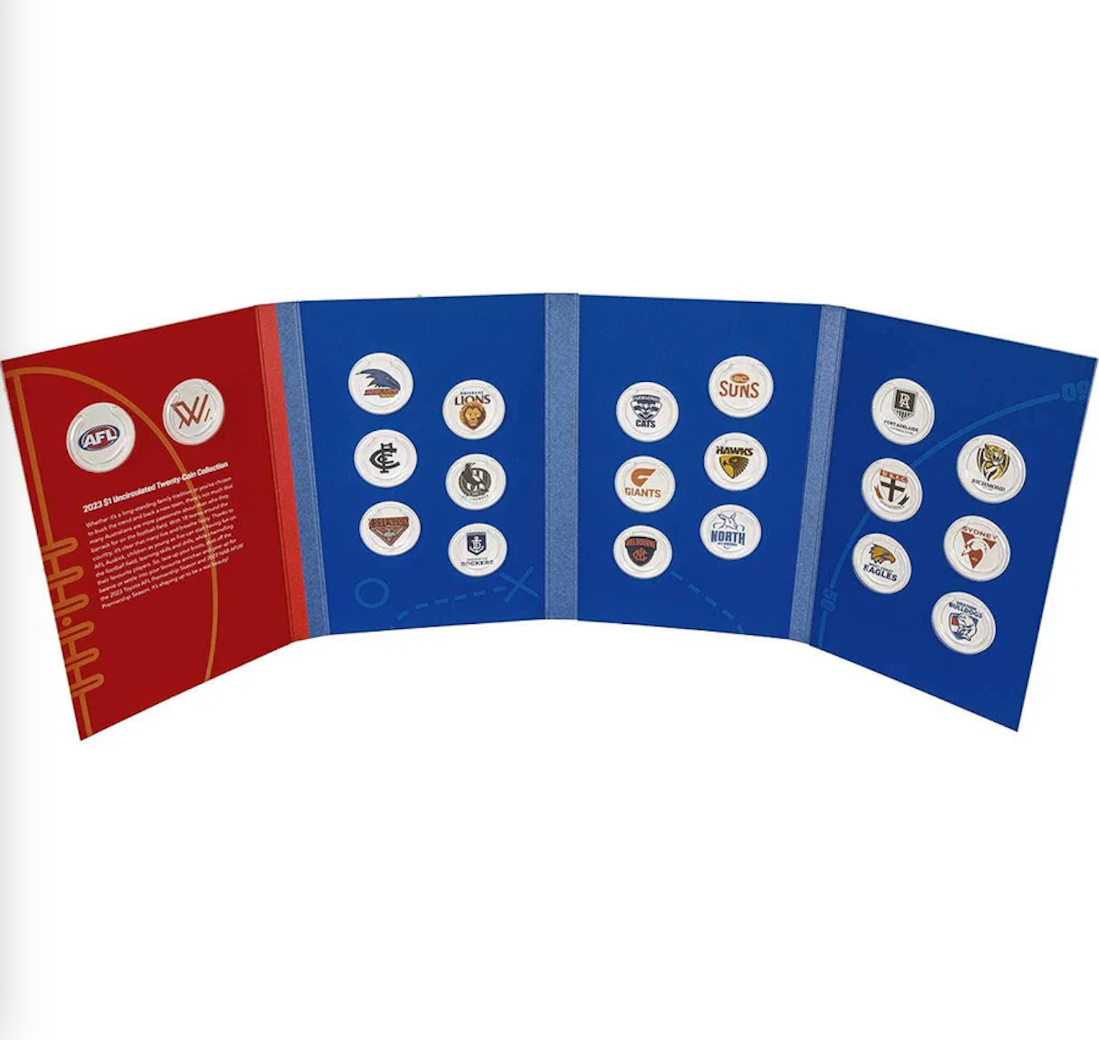 2023 Empty AFL Coin Collection Folder - NO Coins included