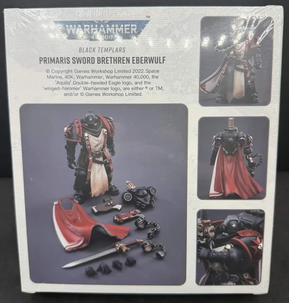 2023 JoyToy Warhammer 40k Black Templars Primaris Sword Brethren Eberwulf
