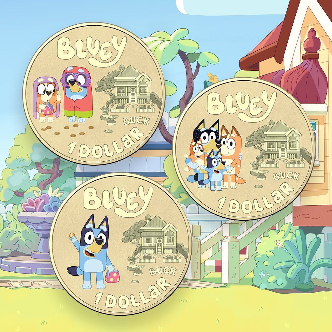 2024 $1 Bluey Dollarbucks - Three Carded Coin Set