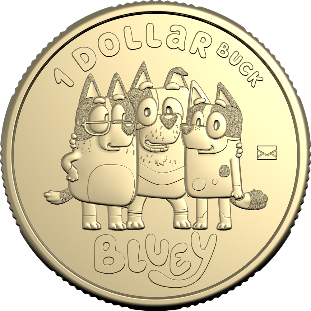 2024 $1 Bluey - Uncle Stripe, Aunt Trixie, & Nana PNC