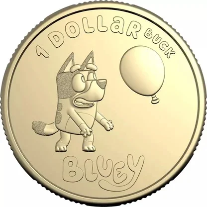 2024 $1 Bluey - Dollarbucks Uncirculated Coin Balloon Design