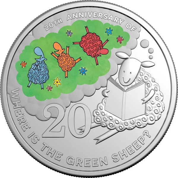 2024 20c Where is the Green Sheep - Special Edition Book with Coloured Coin