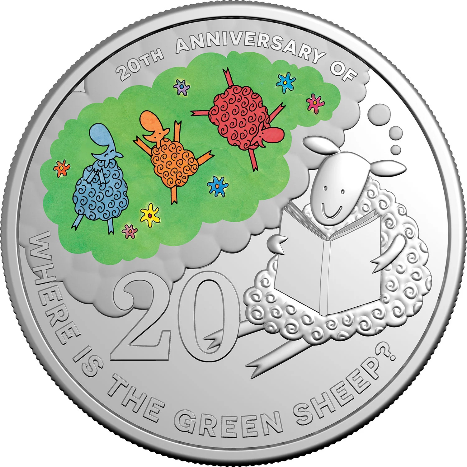 2024 20c Where's the Green Sheep Coin 20th Anniversary 
