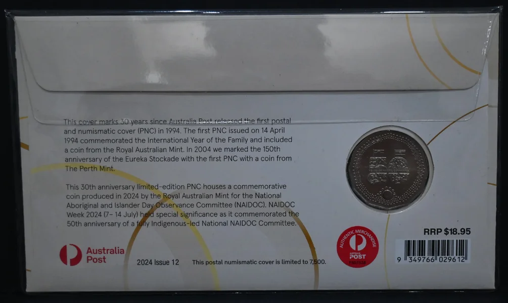 2024 30 Years of Postal & Numismatic Covers 50c PNC
