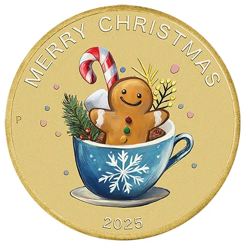 2025 $1 Merry Christmas Gingerbread PNC