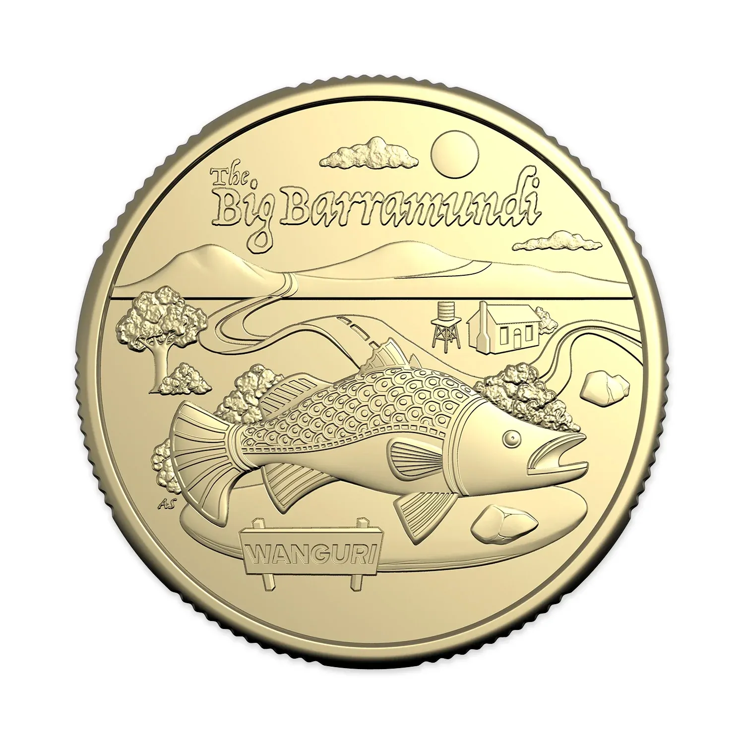 2025 $1 Aussie Big Things 2 - The Big Barramundi Carded Coin
