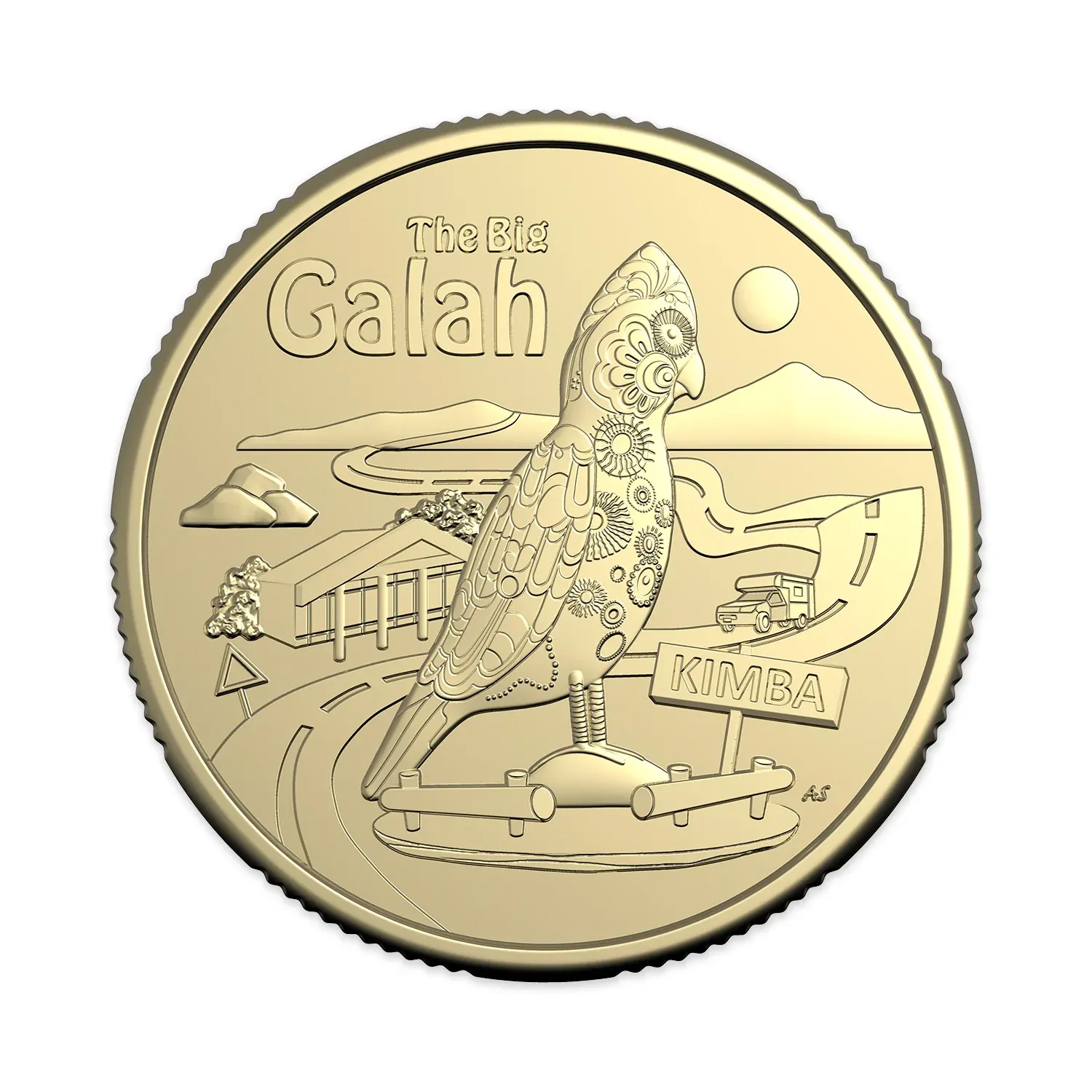 2025 $1 Aussie Big Things 2 - The Big Galah Carded Coin