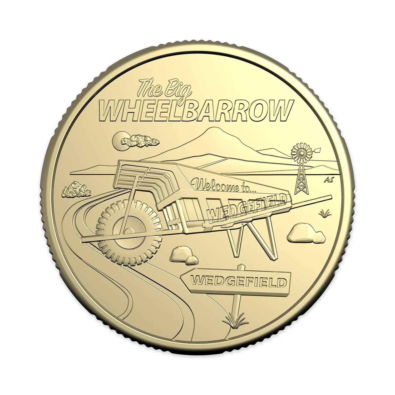 2025 $1 Aussie Big Things 2 - The Big Wheelbarrow Carded Coin