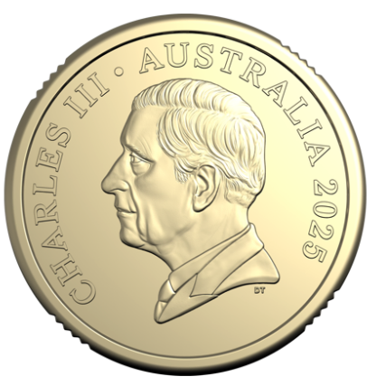 2025 $2 King Charles III Effigy UNC - Single Coin in 2x2