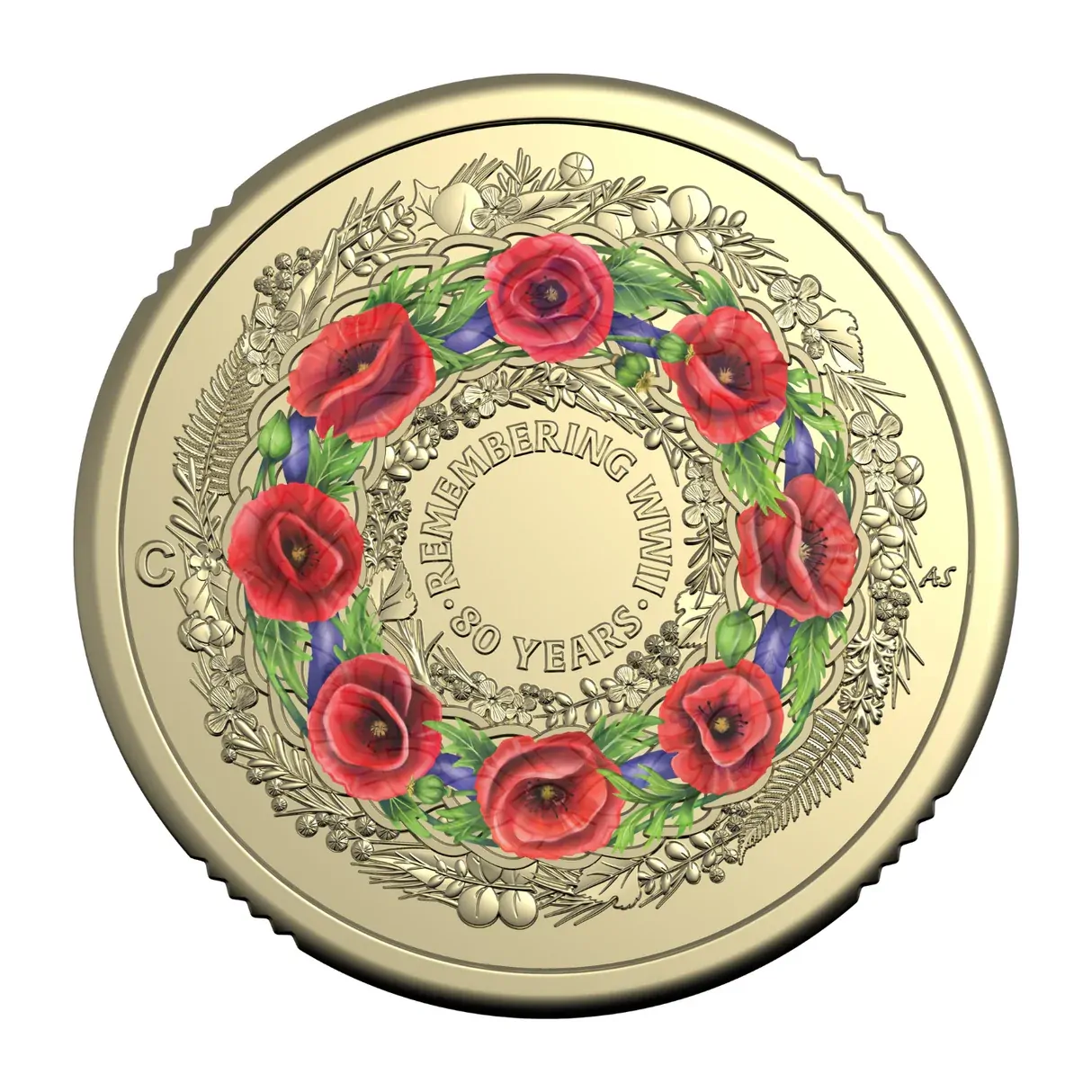 2025 $2 Remembrance Day - Poppy Wreath RAM Roll