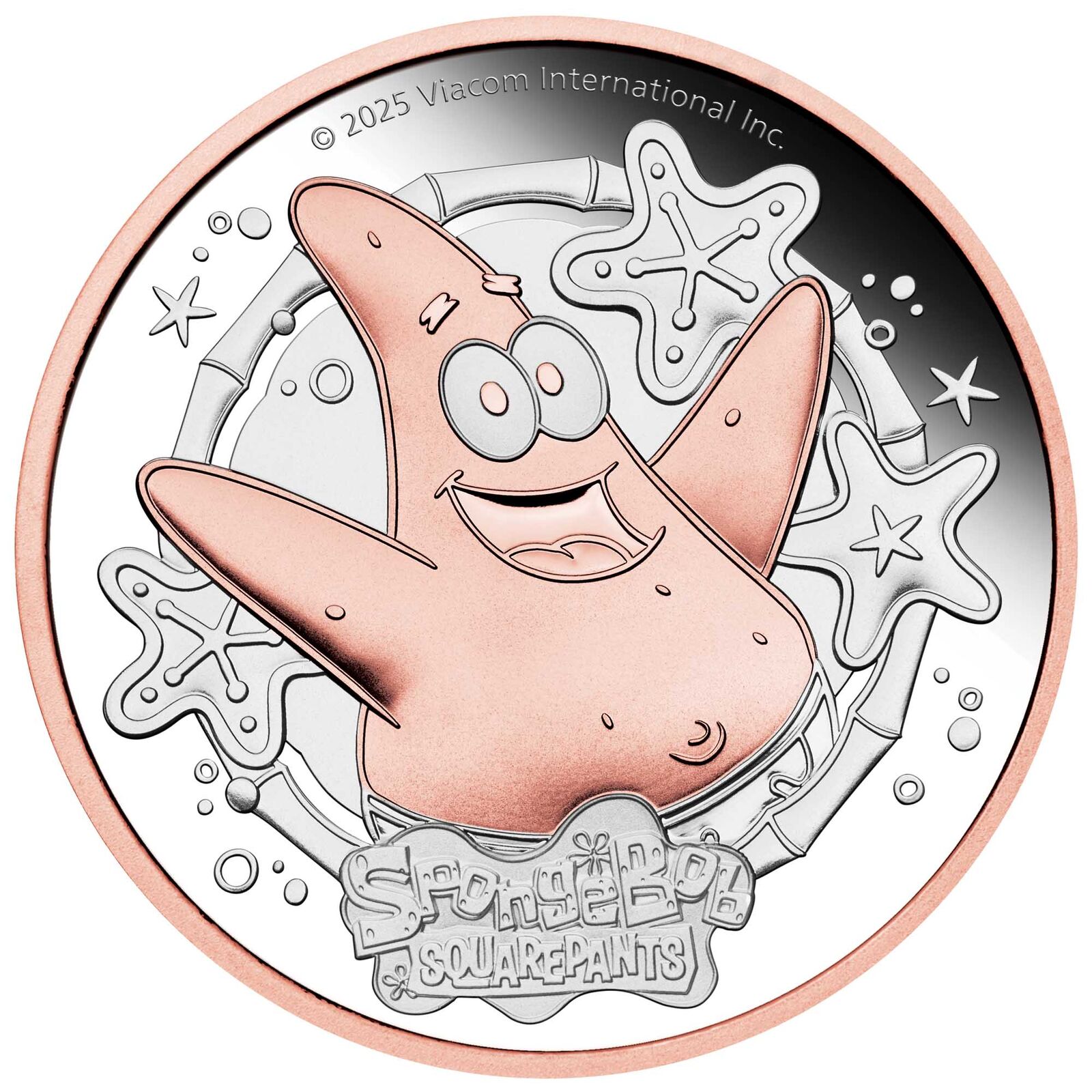 2025 2oz Patrick Star Silver Proof Coin