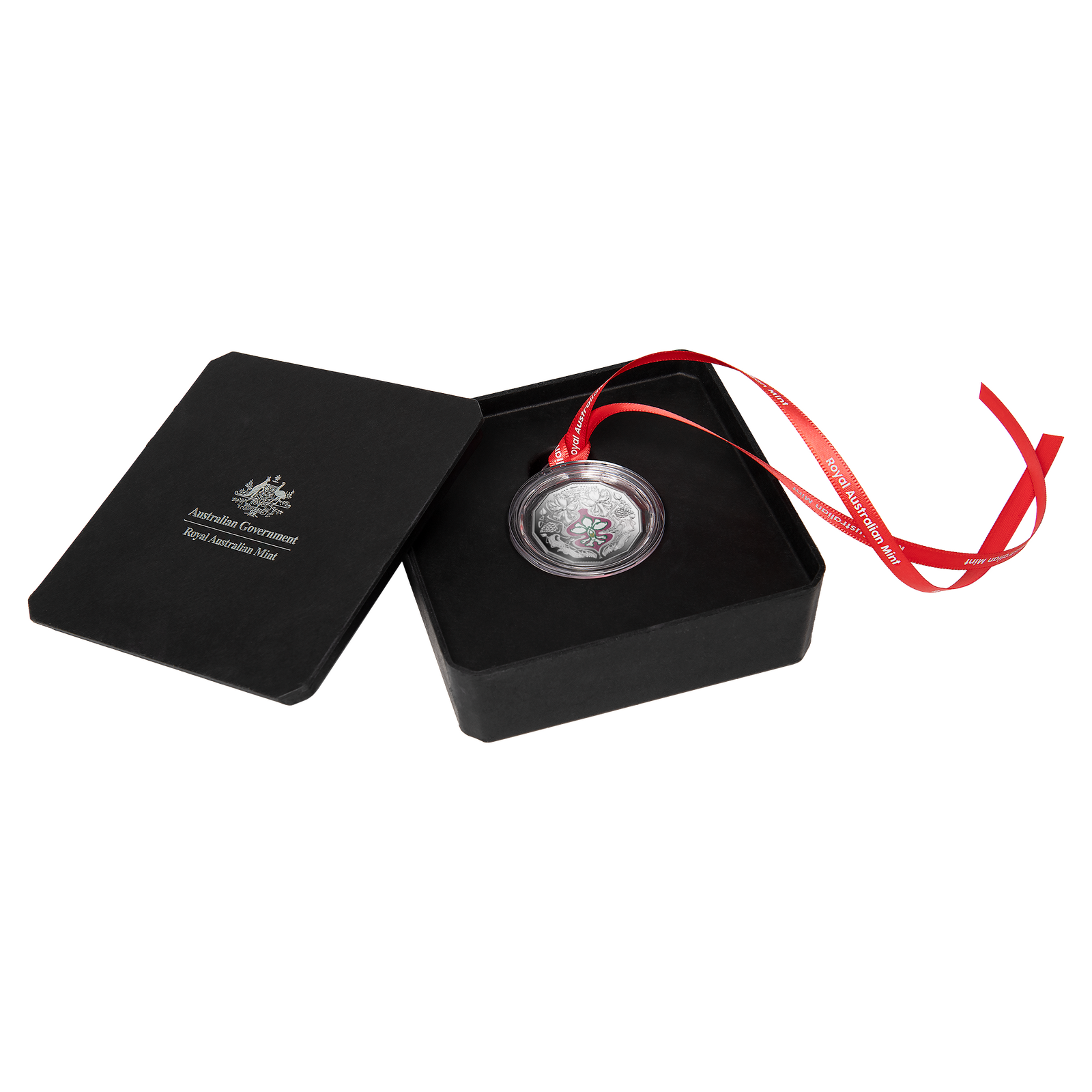 2025 50c Christmas Festive Florals Fine Silver Proof Coin