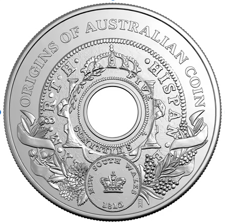2026 $1 Holey Dollar Origins of Australian Coin