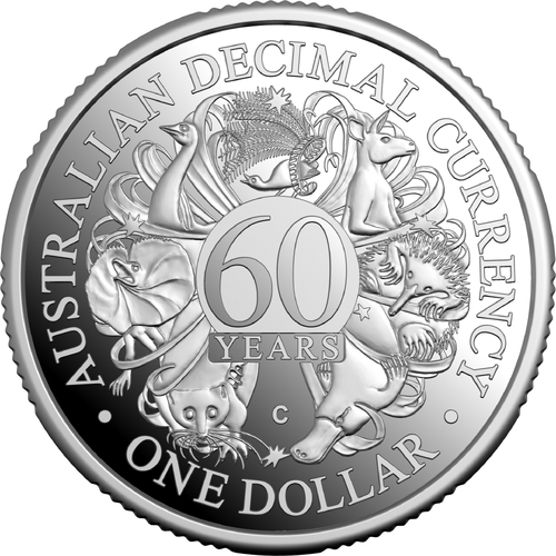 2026 $1 60th Anniversary of Decimal  ‘C’ Mintmark Fine Silver Proof Coin