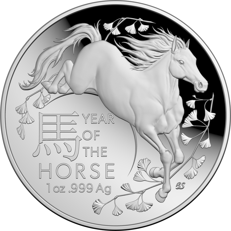 2026 1oz Lunar Year of the Horse - Domed Silver Coin
