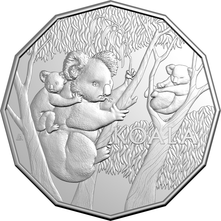 2026 50c Koala Series UNC Carded Coin