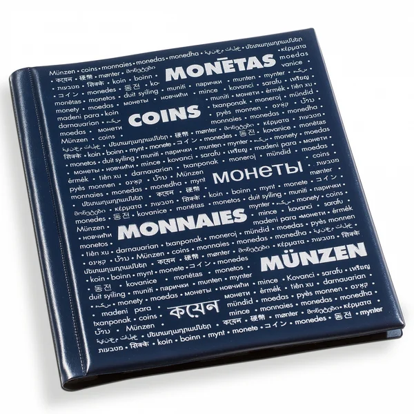 Large Coin Album for 2X2s - silver-coloured embossed padded cover (holds 200 2x2s)