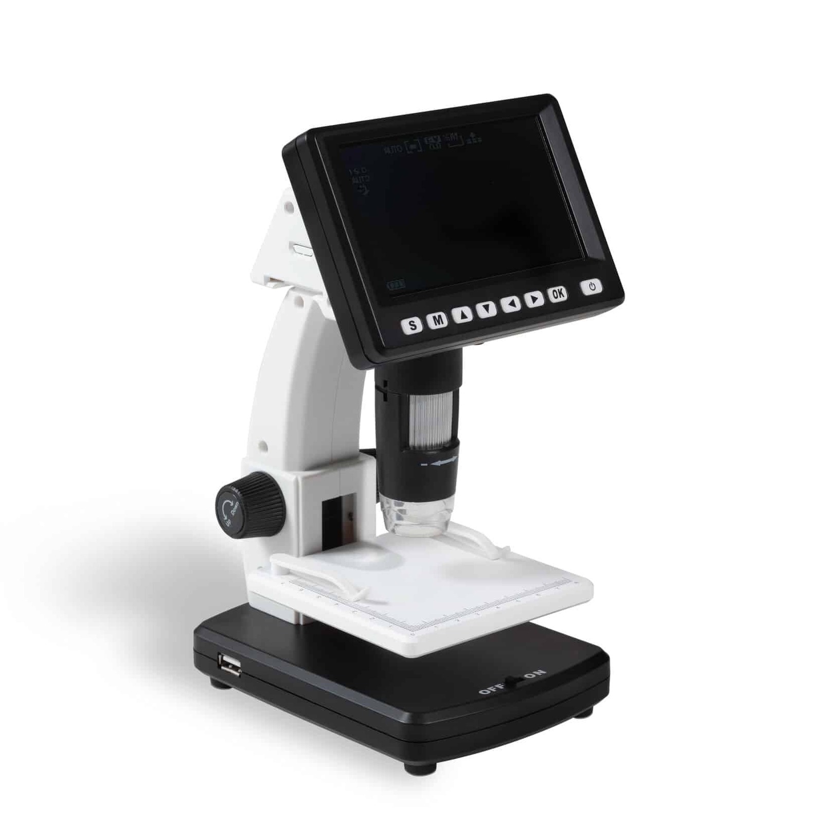 LCD digital microscope with 20–200x magnification