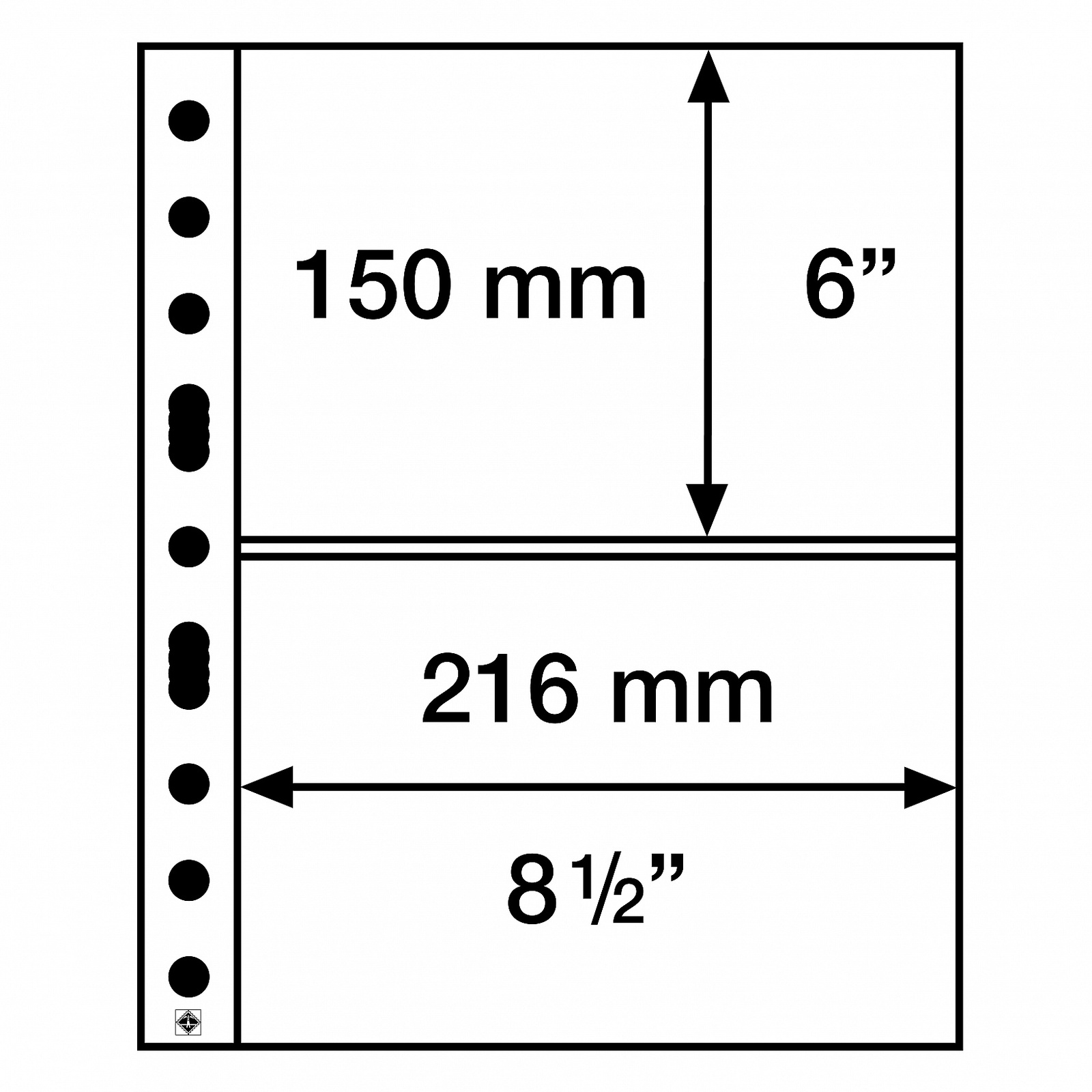 Graded Note Album Sheets - Grande 2S - Double sided (Pk 5)