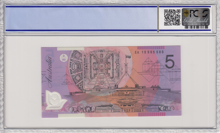 2015 $5 Stevens / Fraser Last Prefix EA15 - PCGS UNC MS67