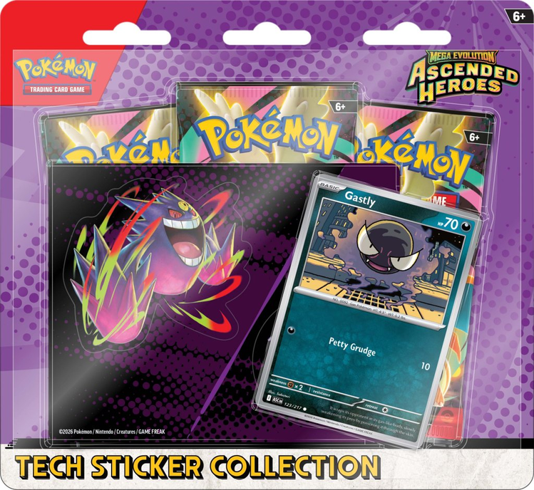 Pokemon: Mega Evolution Ascended Heroes Tech Sticker Collection