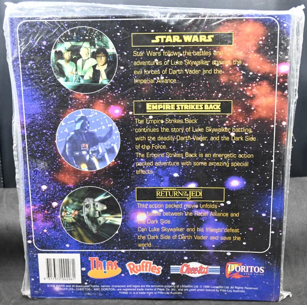 1996 SEALED Star Wars Trilogy Tazos Collectors Album