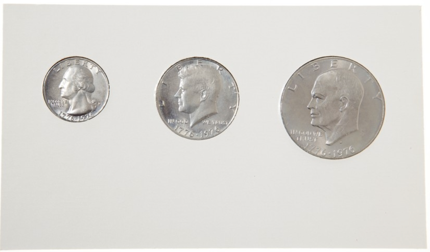 USA 3 Coin set 1976 BICENTENNIAL COINAGE 1776-1976
