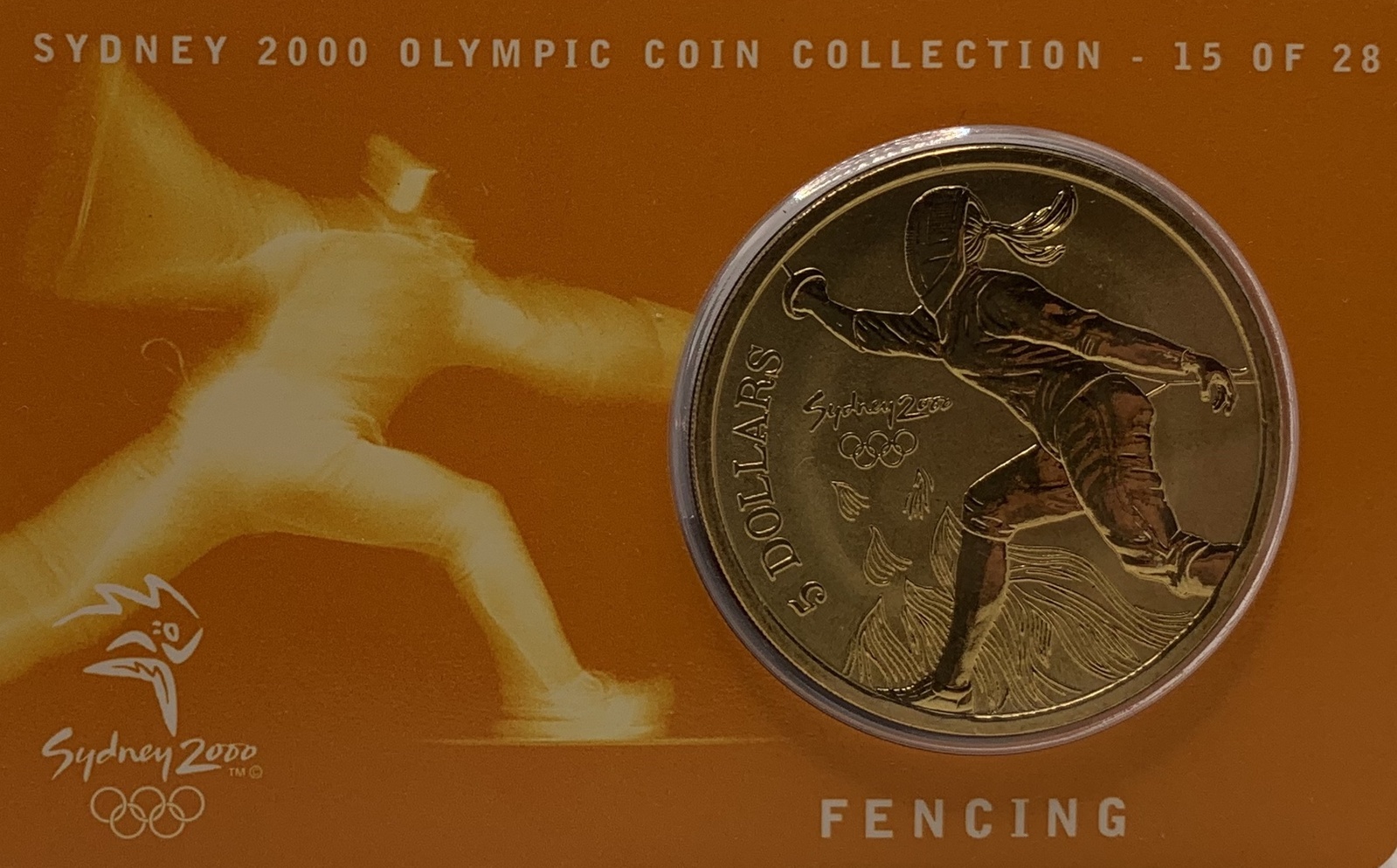 2000 5 Sydney Olympic Gold Coin Fencing 2000-5-sydney-olympic-gold-coin-fencing