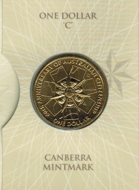 2009 $1 60 Years of Australian Citizenship "C" Mint Mark