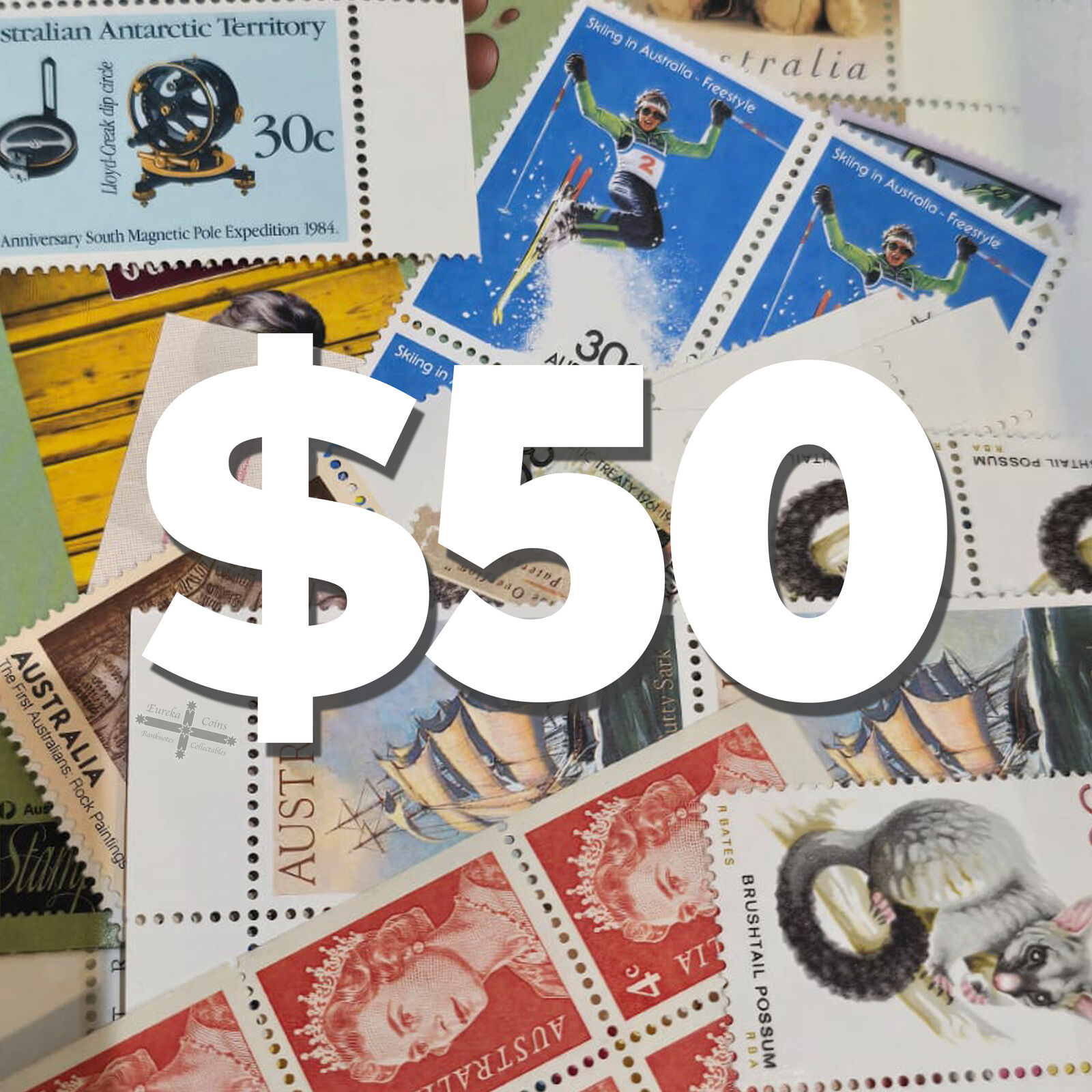 $50 Value - Bulk unused Stamps