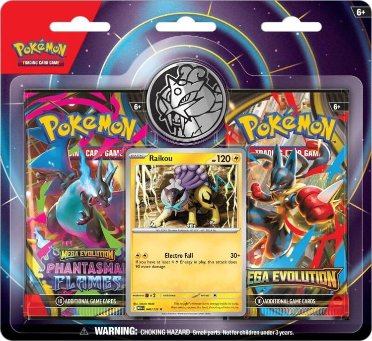Pokemon TCG: Raikou 2-Pack Blister