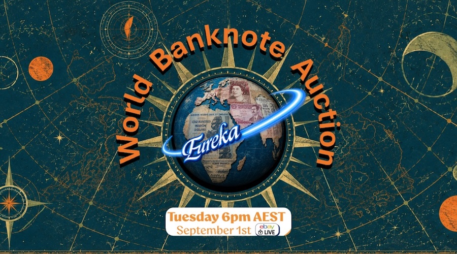 Banknote Auction 6pm Tues