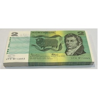 1985 Johnston Fraser Two Dollar Notes x 100