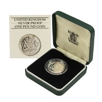 1983 £1 United Kingdom Sterling Silver - Piedfort Proof Coin