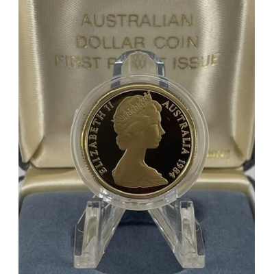 1984 $1 Proof Coin Boxed - First Year of Issue RAM with Certificate