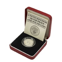 1984 £1 United Kingdom Sterling Silver - Piedfort Proof Coin
