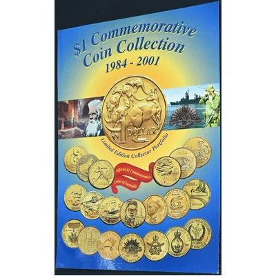 1984-2001 Sherwood RAM $1 Commemorative Coin Collection Folder