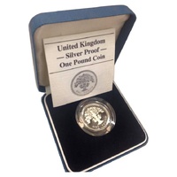 1987 £1 United Kingdom - Sterling Silver Proof Coin