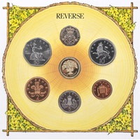 1987 United Kingdom Brilliant Uncirculated Seven-Coin Collection