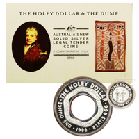1988 1oz & 1/4oz Holey Dollar and Dump - Silver 2 Coin Set