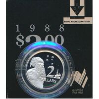 1988 $2 Silver Proof
