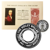 1989 1oz & 1/4oz Holey Dollar and Dump - Silver 2 Coin Set