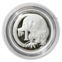 1991 1c Sterling Silver Proof Coin in Capsule