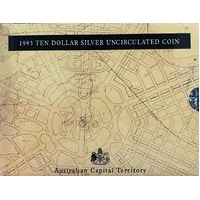 1993 $10 Australian Capital Territory Silver State Series