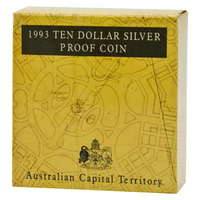 1993 $10 Silver Proof - State Series Australian Capital Territory