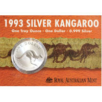 1993 1oz Kangaroo Pure Silver
