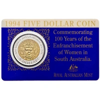 1994 $5 100 Years of the Enfranchisement of Women in South Australia