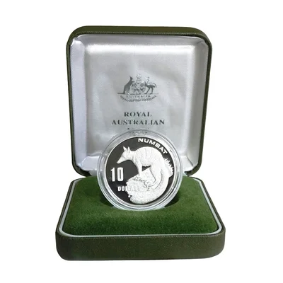 1995 Silver - Endangered Species $10 Piedfort Coin - Numbat