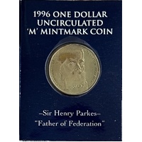 1996 $1 Sir Henry Parkes "M" Mintmark