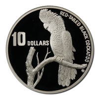 1997 $10 Black Cockatoo - Endangered Species Piedfort Coin